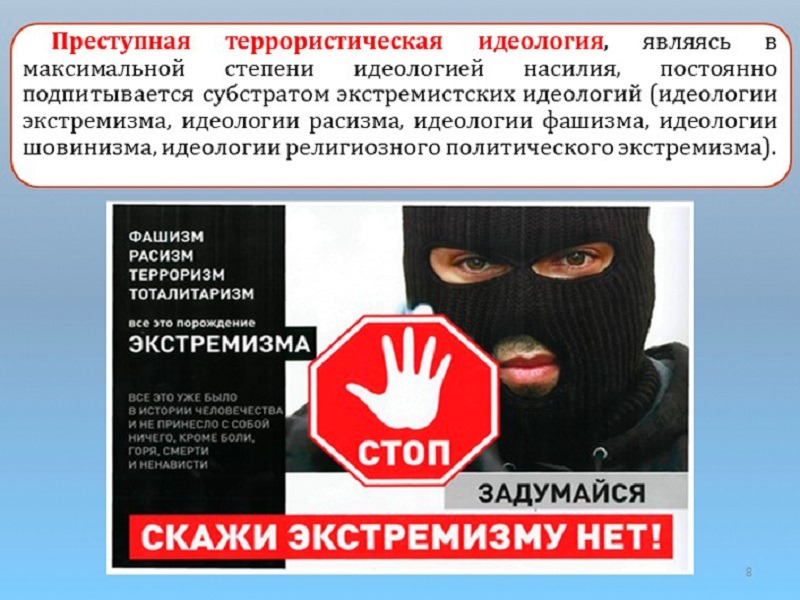 Терроризм и неонацизм.